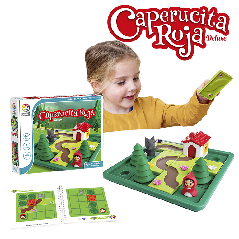 JUEGO LUDILO SMART GAMES – JUEGO CAPERUCITA ROJA – JUEGO DE LÓGICA CON RETOS EDUCATIVOS (+4 AÑOS)
