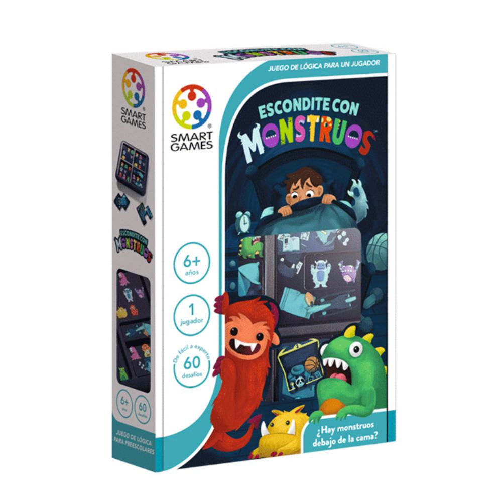 JUEGO LUDILO SMARTGAMES – ESCONDITE CON MONSTRUOS – JUEGO DE LÓGICA Y OBSERVACIÓN (+6 AÑOS, 1 JUGADOR)