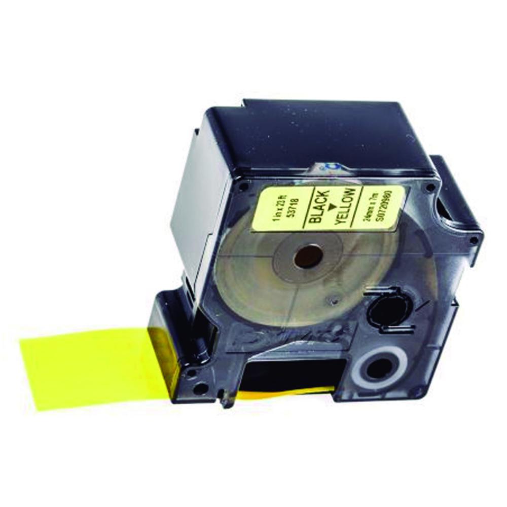 CINTA DYMO D1 24 MM × 7 M · NEGRO/AMARILLO · TRANSFERENCIA TÉRMICA · POLIÉSTER · ADHESIVO PERMANENTE