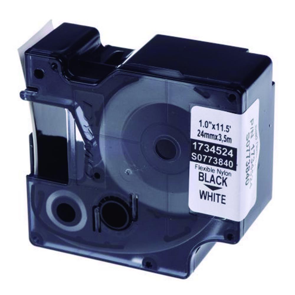 CINTA DYMO RHINO NYLON 24 MM × 3,5 M – NEGRO SOBRE BLANCO