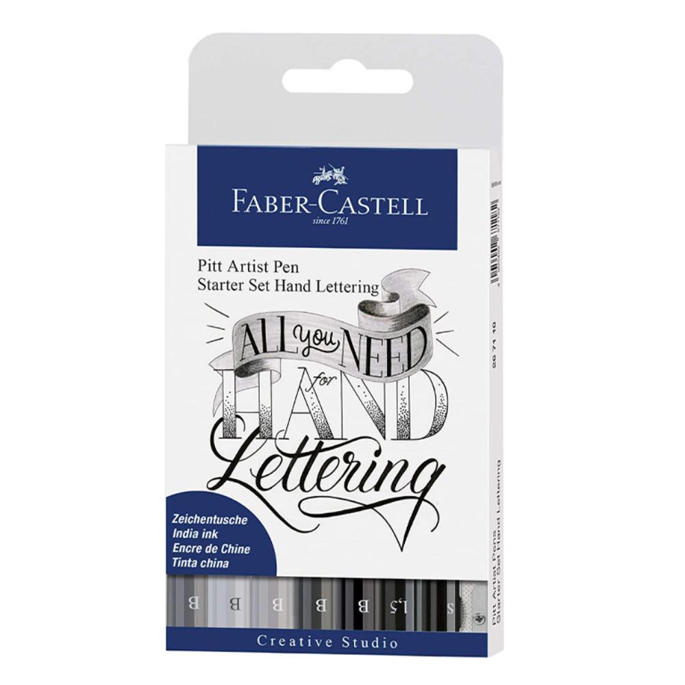 ROTULADORES FABER-CASTELL PITT HAND LETTERING + ACCESORIOS (267118) PACK 7 ROTULADORES