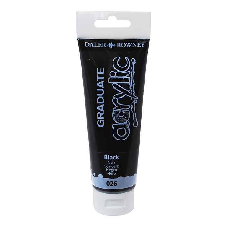 PINTURA ACRÍLICO GRADUATE DALER-ROWNEY 120 ML NEGRO (026)