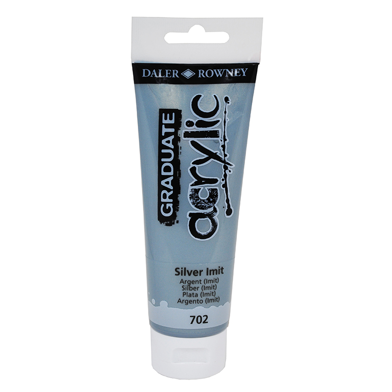 PINTURA ACRÍLICO GRADUATE DALER-ROWNEY 120 ML PLATA (702)
