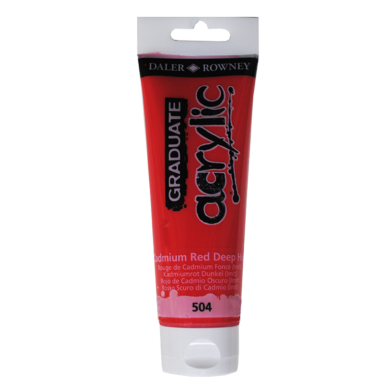 PINTURA ACRÍLICO GRADUATE DALER-ROWNEY 120 ML ROJO CADMIO