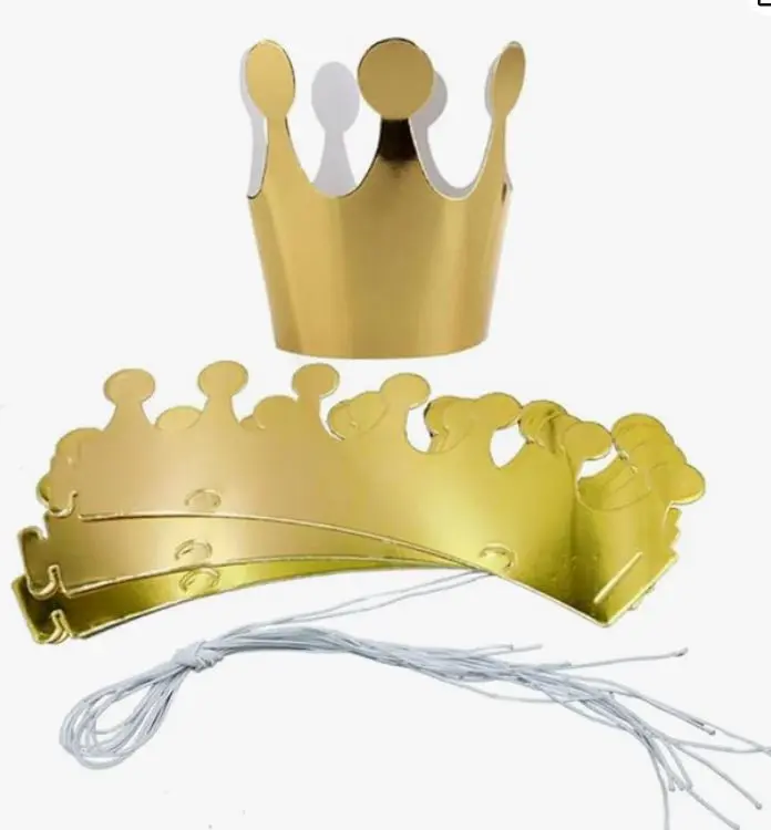 CORONAS INFANTILES DE CARTULINA – MODELOS SURTIDOS 10 UNIDADES