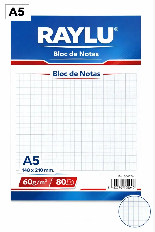 BLOC NOTAS MICROPERFORADO A6 60 GAMOS 80 HOJAS LISO