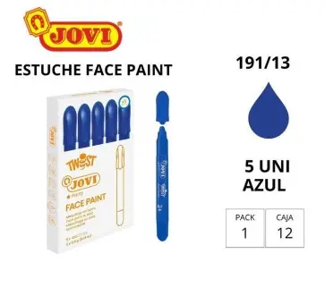 BARRA DE MAQUILLAJE TWIST MAKE-UP AZUL OSCURO CAJA 5 UNIDADES JOVI