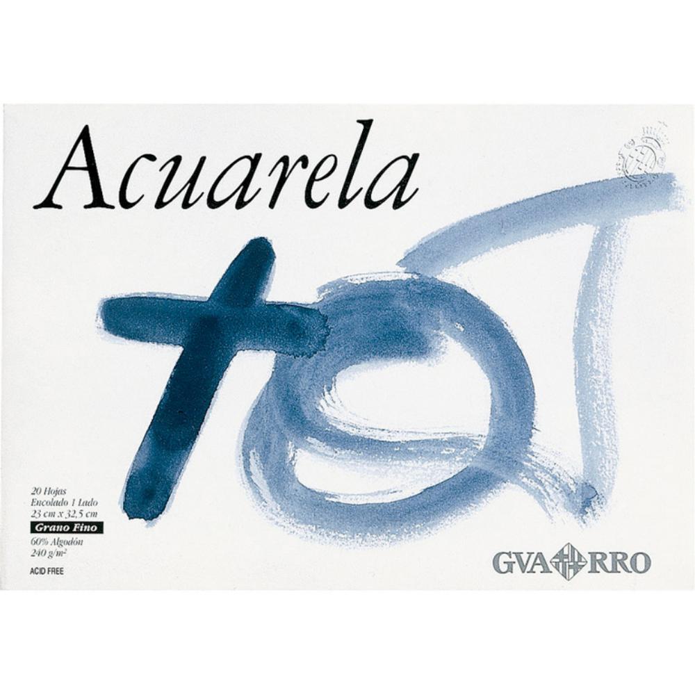 BLOC ACUARELA ENCOLADO A4 20 HOJAS BASIK (PAPEL PARA TÉCNICAS HÚMEDAS)