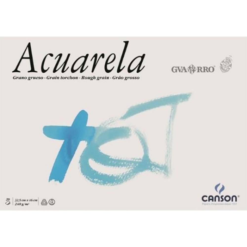 BLOC ACUARELA GUARRO BASIK A3 ENCOLADO – 20 HOJAS, PAPEL BLANCO NATURAL (297 × 420 MM)