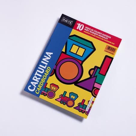 BLOC CARTULINA A4 10 HOJAS (210 × 297 MM, SUPERFICIE LISA)