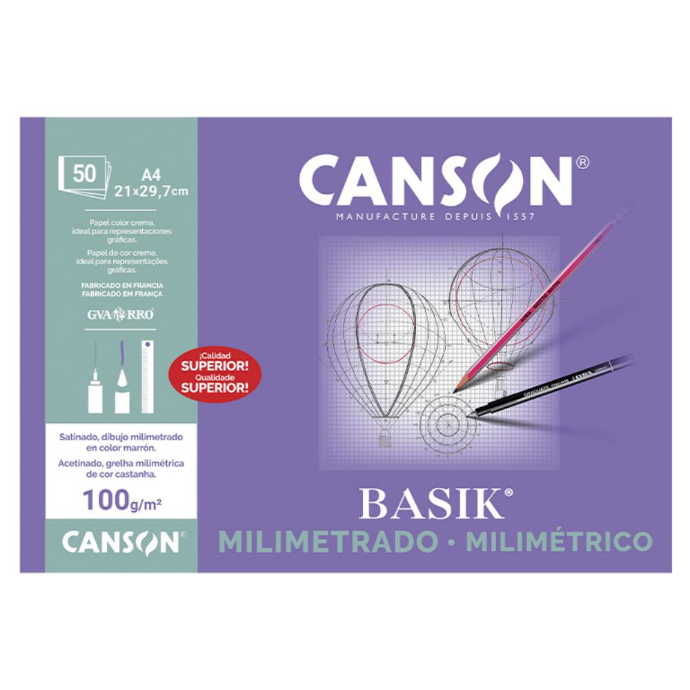 BLOC MILIMETRADO GUARRO A4 100 G/M² (10 HOJAS, CUADRÍCULA 1 MM) – DIBUJO TÉCNICO Y GEOMETRÍA