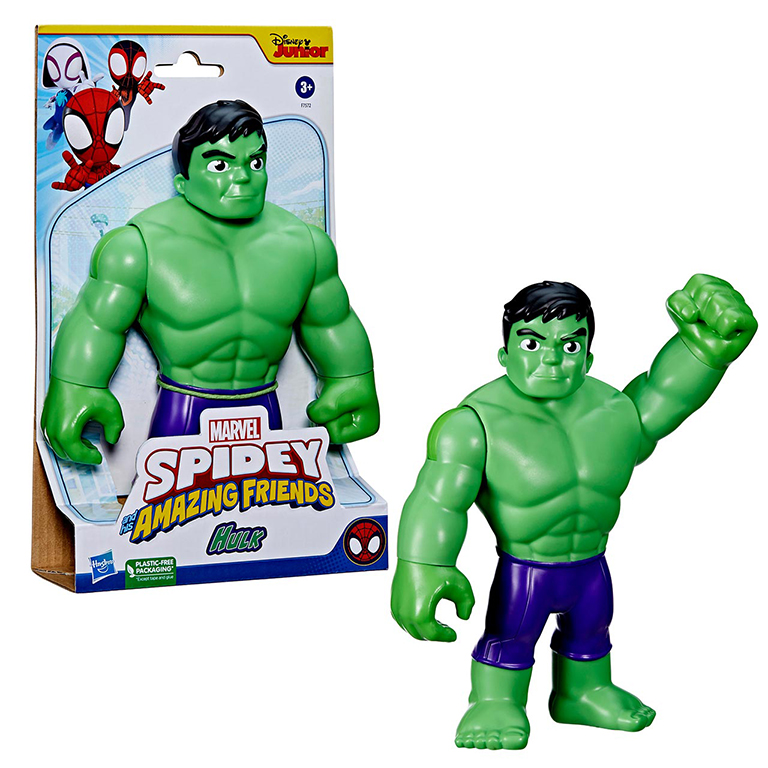 MARVEL – SPIDEY Y SU SUPEREQUIPO – FIGURA GIGANTE HULK 22,5CM (HASBRO)