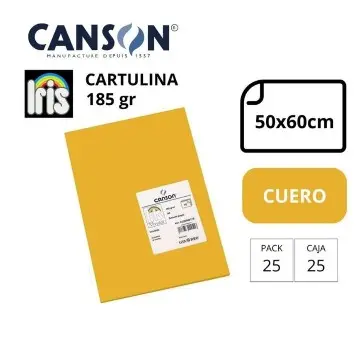 CARTULINA CANSON IRIS  50×65CM 185 GRAMOS CUERO 