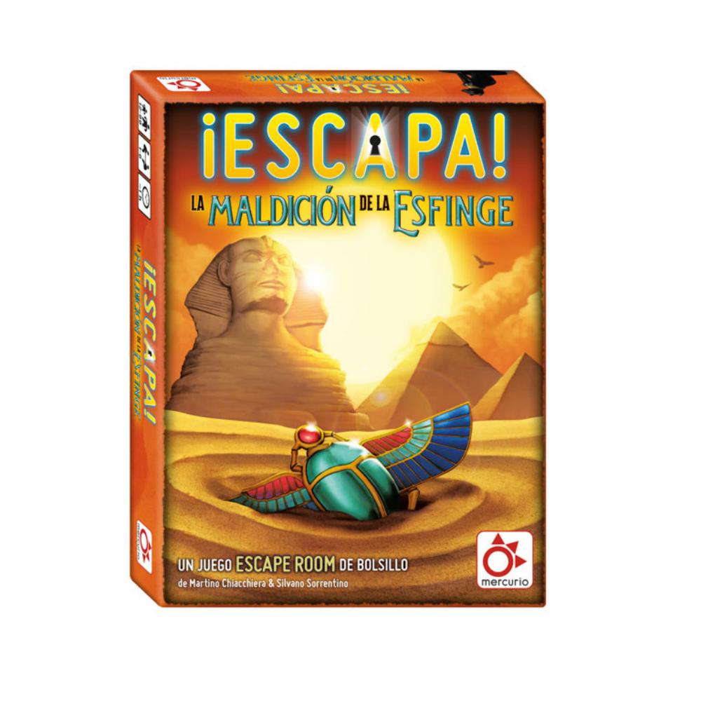 MERCURIO JUEGO ESCAPA: LA MALDICIÓN DE LA ESFINGE – MERCURIO DV0006 – JUEGO DE ESCAPE ROOM EN CASA – +12 AÑOS – EAN 8437015001951