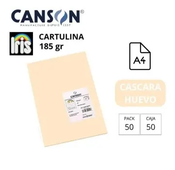 CARTULINA CANSON IRIS A4 185 GRAMOS CASCARA DE HUEVO