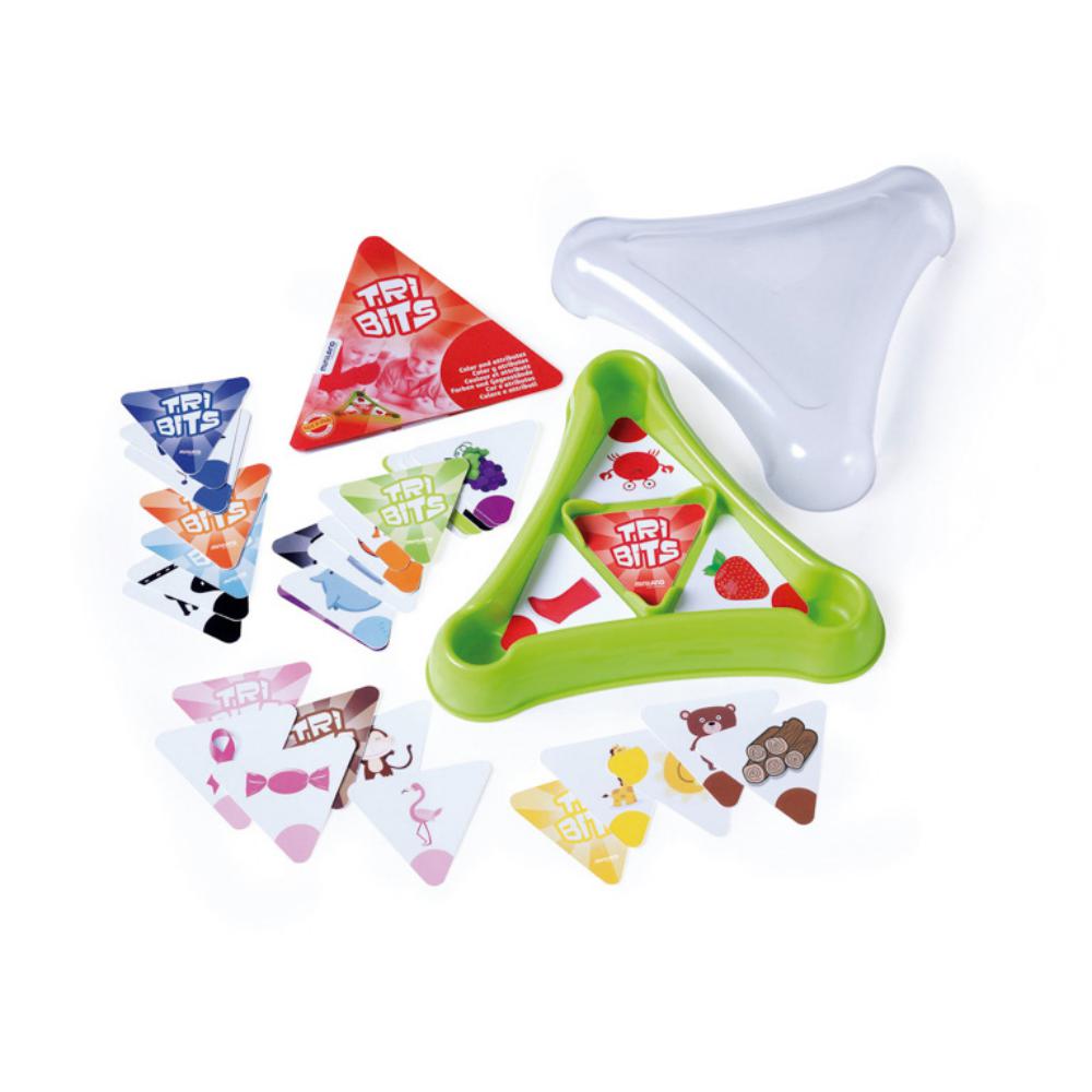 MINILAND TRI-BITS COLOR Y ATRIBUTOS – JUEGO EDUCATIVO DE TARJETAS PARA NIÑOS 3 A 5 AÑOS – OBSERVACIÓN, VOCABULARIO Y ATENCIÓN