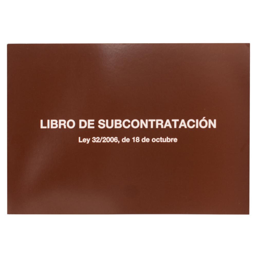 LIBRO DE SUBCONTRATACIÓN MIQUELRIUS A4 APaisADO – 10 HOJAS AUTOCOPIATIVAS