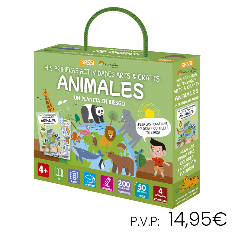 LIBRO+PUZZLE MANOLITO ANIMALES (MIS PRIMERAS ACTIVIDADES ARTS & CRAFTS) – LIBRO Y KIT INFANTIL