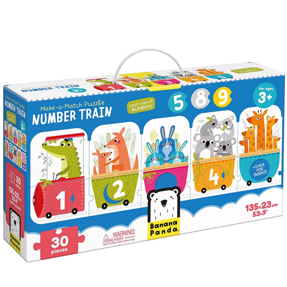 PUZZLE BANANA EL TREN DE LOS NÚMEROS (30 PIEZAS)