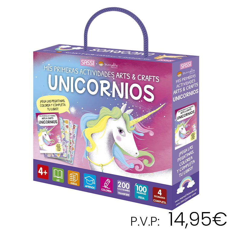 LIBRO+PUZZLE MANOLITO UNICORNIOS (MIS PRIMERAS ACTIVIDADES ARTS & CRAFTS) – LIBRO Y KIT INFANTIL