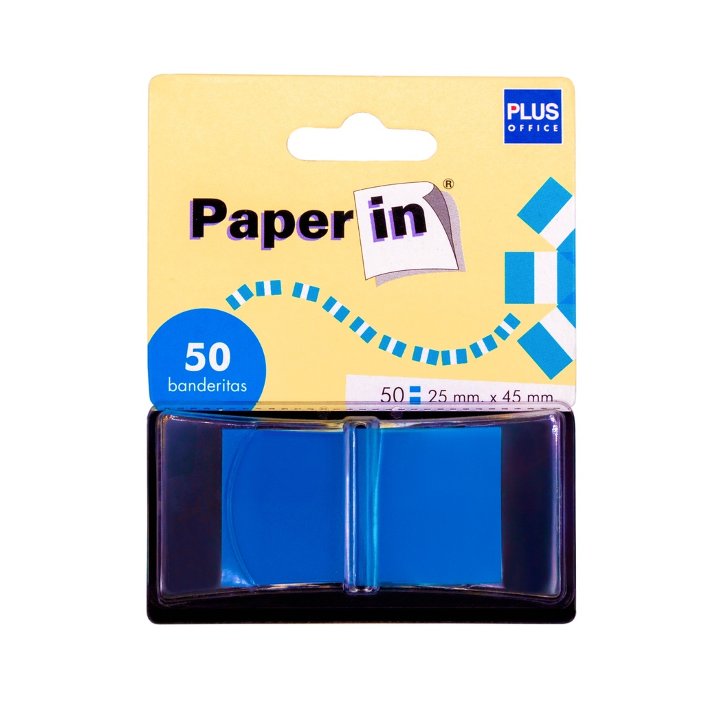 BANDERITAS ADHESIVAS BISMARK 44X25MM AZUL /50 UDS