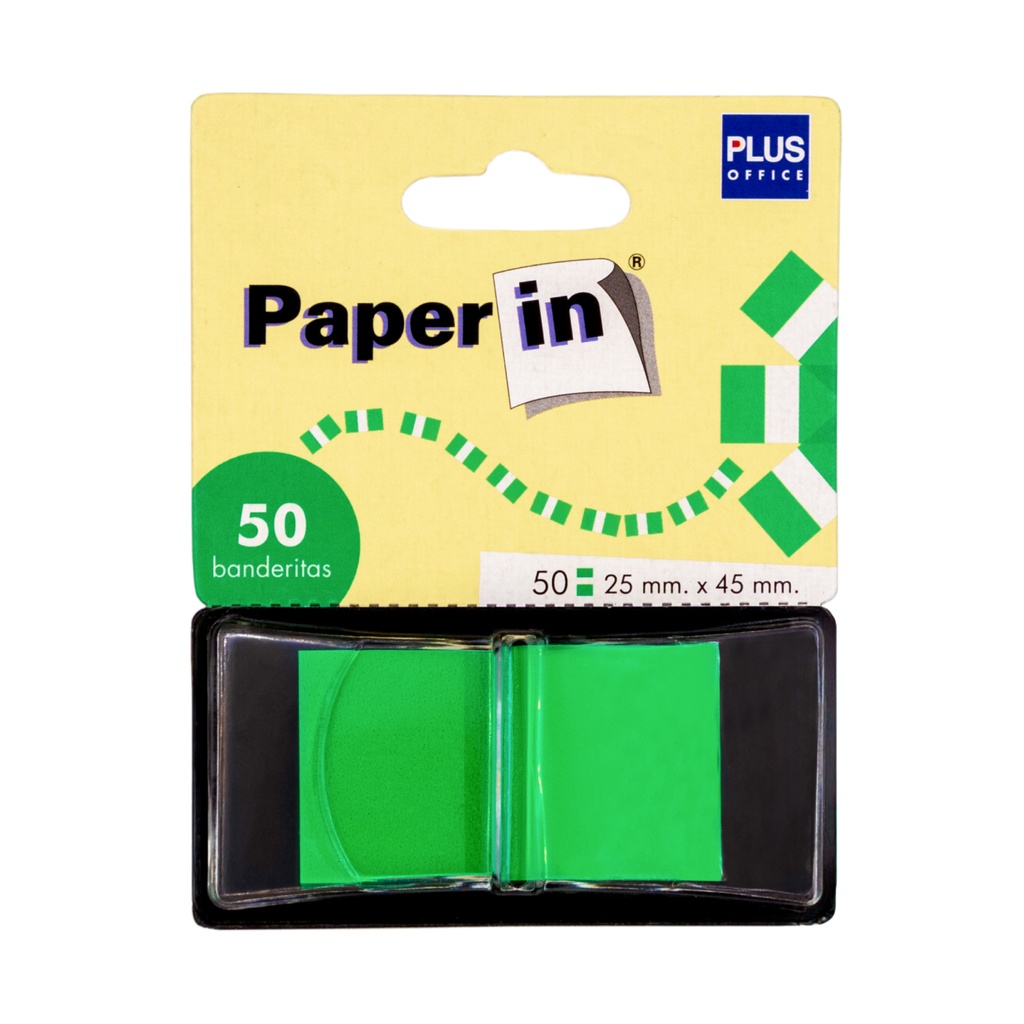 BANDERITAS ADHESIVAS BISMARK 44X25MM VERDE /50 UDS