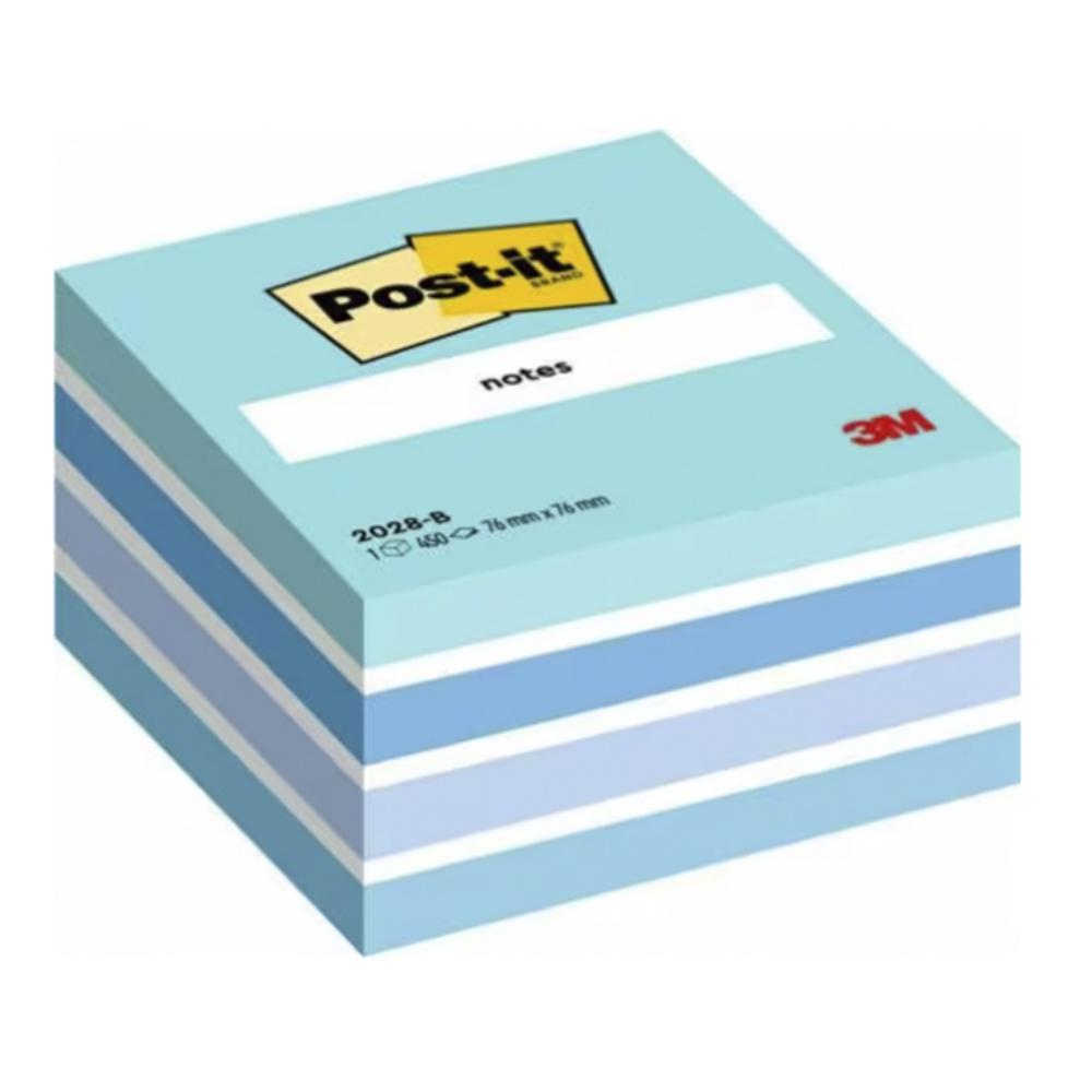 NOTA ADH.POST-IT 75X75 CUBO AZUL