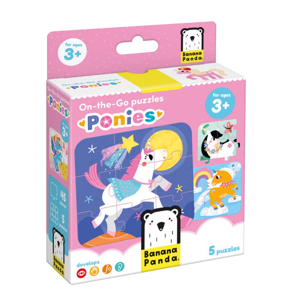 PUZZLE BANANA ON-THE-GO PONIES (+2 AÑOS)