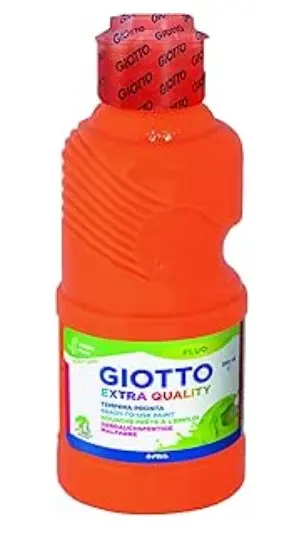 TÉMPERA GIOTTO 250G NARANJA FLUORESCENTE 