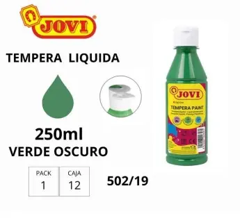 TEMPERA JOVI 250GR VERDE OSCURO 