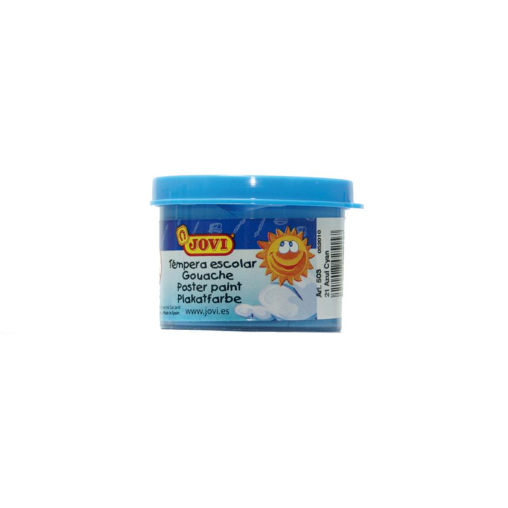 TÉMPERA JOVI ESCOLAR 35CC AZUL CYAN