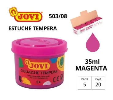 TÉMPERA JOVI ESCOLAR 35CC MAGENTA