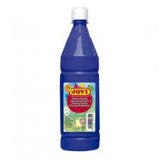 TÉMPERA JOVI LÍQUIDA ESCOLAR 1000ML AZUL OSCURO