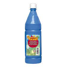 TÉMPERA JOVI LÍQUIDA ESCOLAR 1000ML CYAN