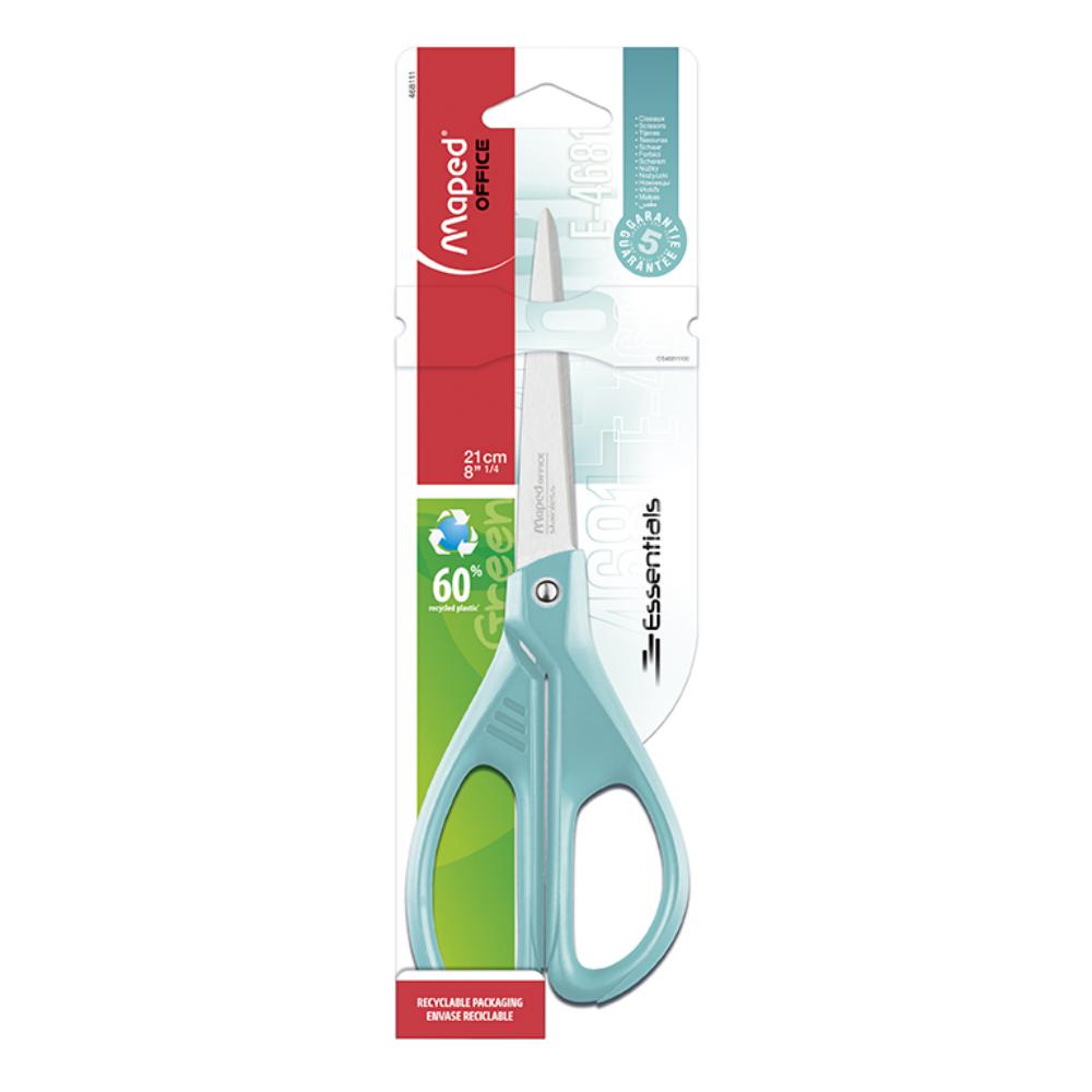 TIJERAS ESSENTIALS MAPED 21 CM – AMBIDIESTRAS AZULES