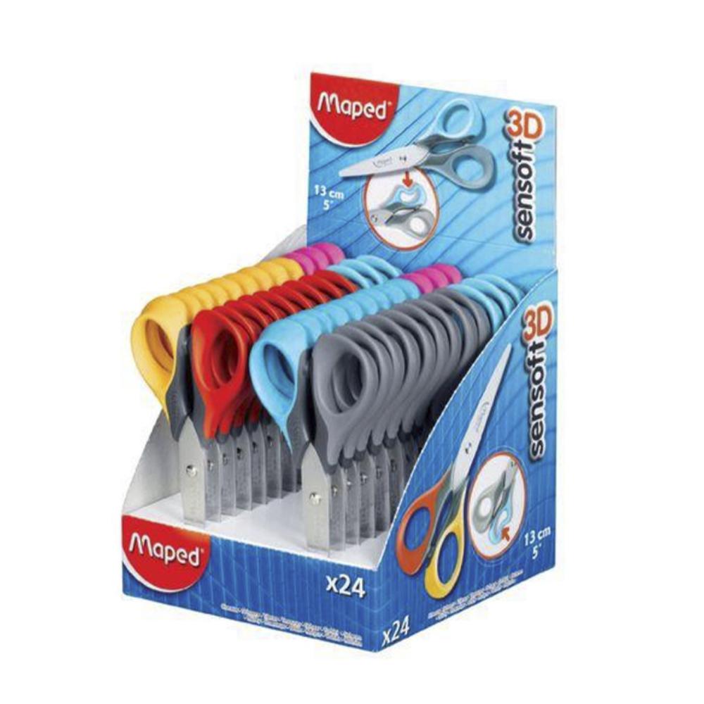 TIJERAS SENSOFT MAPED 13 CM – COLORES SURTIDOS