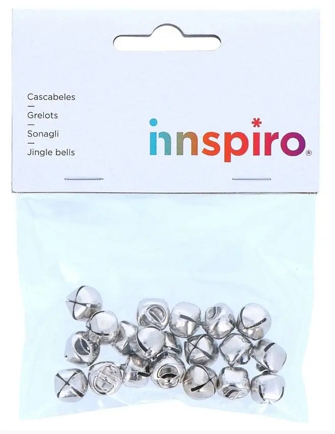 CASCABELES COLOR PLATA 12 MM BOLSA 20 UNIDADES