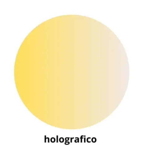 GOMETS CÍRCULO GRANDE Ø 21 MM HOLOGRÁFICO AMARILLO