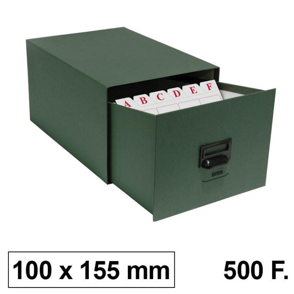 FICHERO KARMAN CARTÓN 100 X 155MM PARA 500 FICHAS Nº2