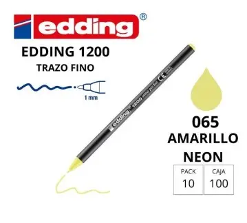 ROTULADOR EDDING 1200 AMARILLO NEON