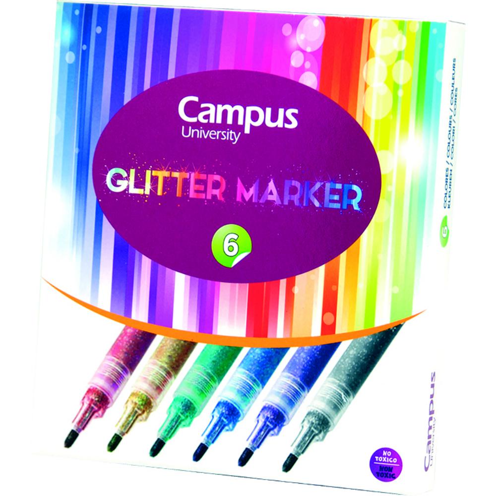 ROTULADOR CAMPUS GLITTER 1MM