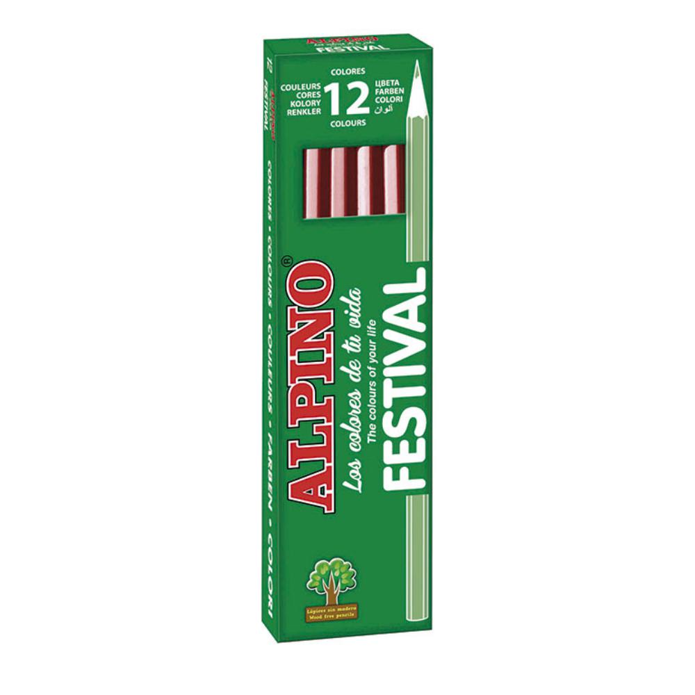 LAPICES ALPINO UNICOLOR MARRON 12 UNIDADES