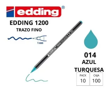 ROTULADOR EDDING 1200 AZUL TURQUESA