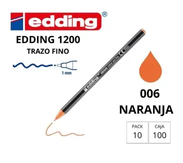 ROTULADOR EDDING 1200 NARANJA