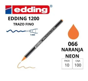 ROTULADOR EDDING 1200 NARANJA NEON