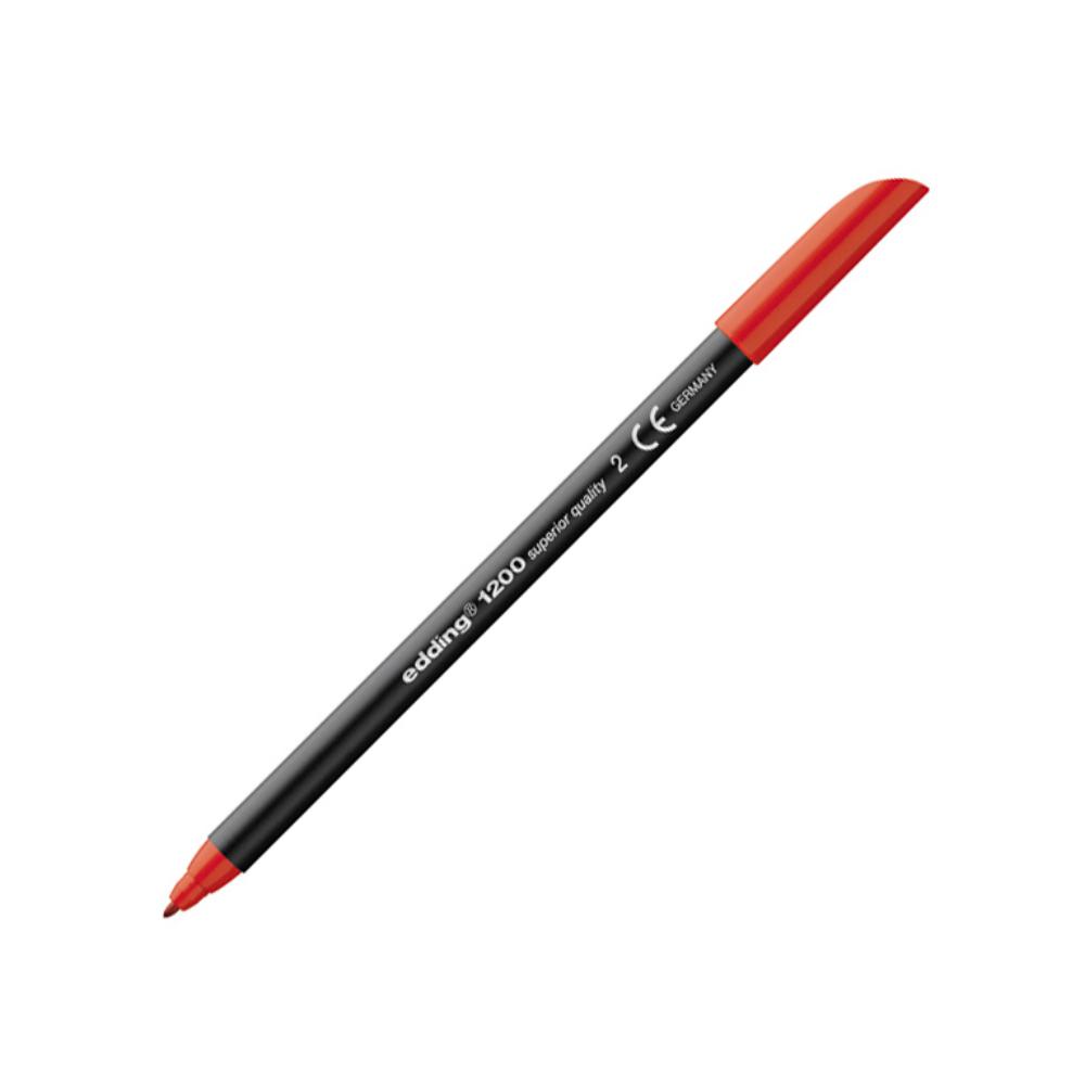 ROTULADOR EDDING PUNTA DE FIBRA 1200 – PUNTA REDONDA 0,5 MM ROJO