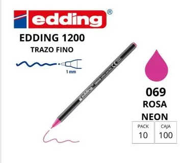 ROTULADOR EDDING 1200 ROSA NEON