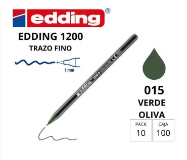 ROTULADOR EDDING 1200 VERDE OLIVA