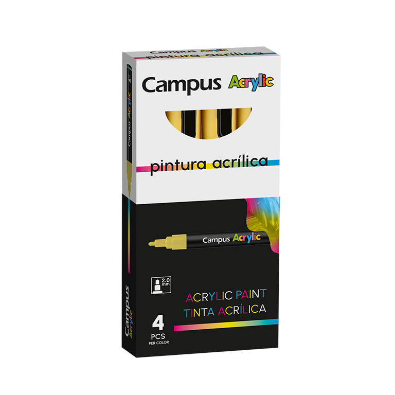 ROTULADOR CAMPUS ACRYLIC AMARI