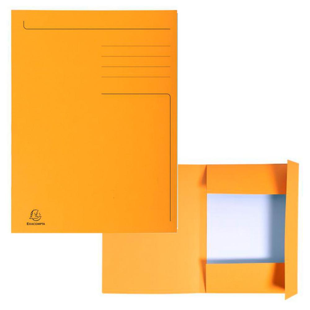 SUBCARPETA 3 SOLAPAS A4 IMPRESA – 280 G/M² – NARANJA